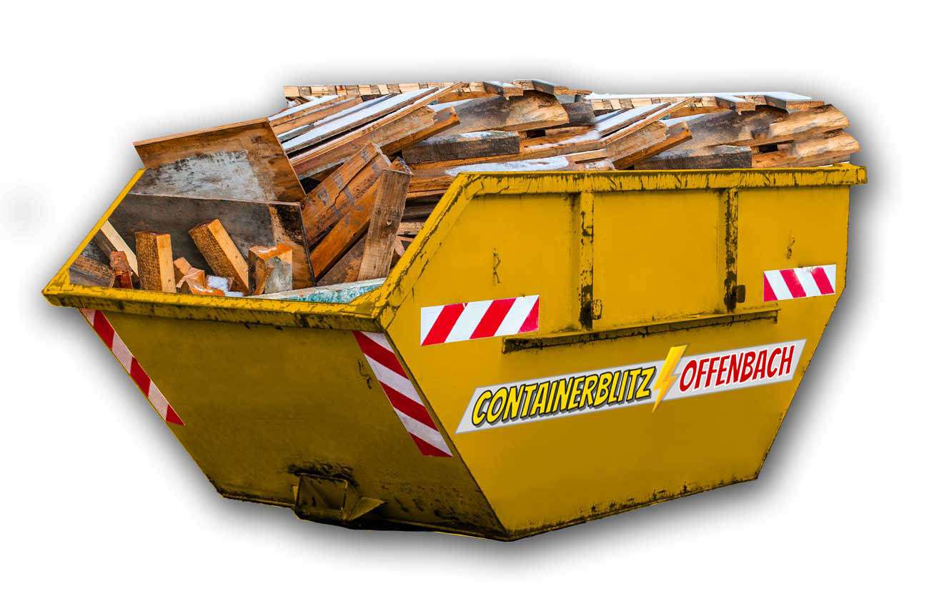 Holz Container inkl. günstiger Entsorgung in Offenbach und Umgebung.