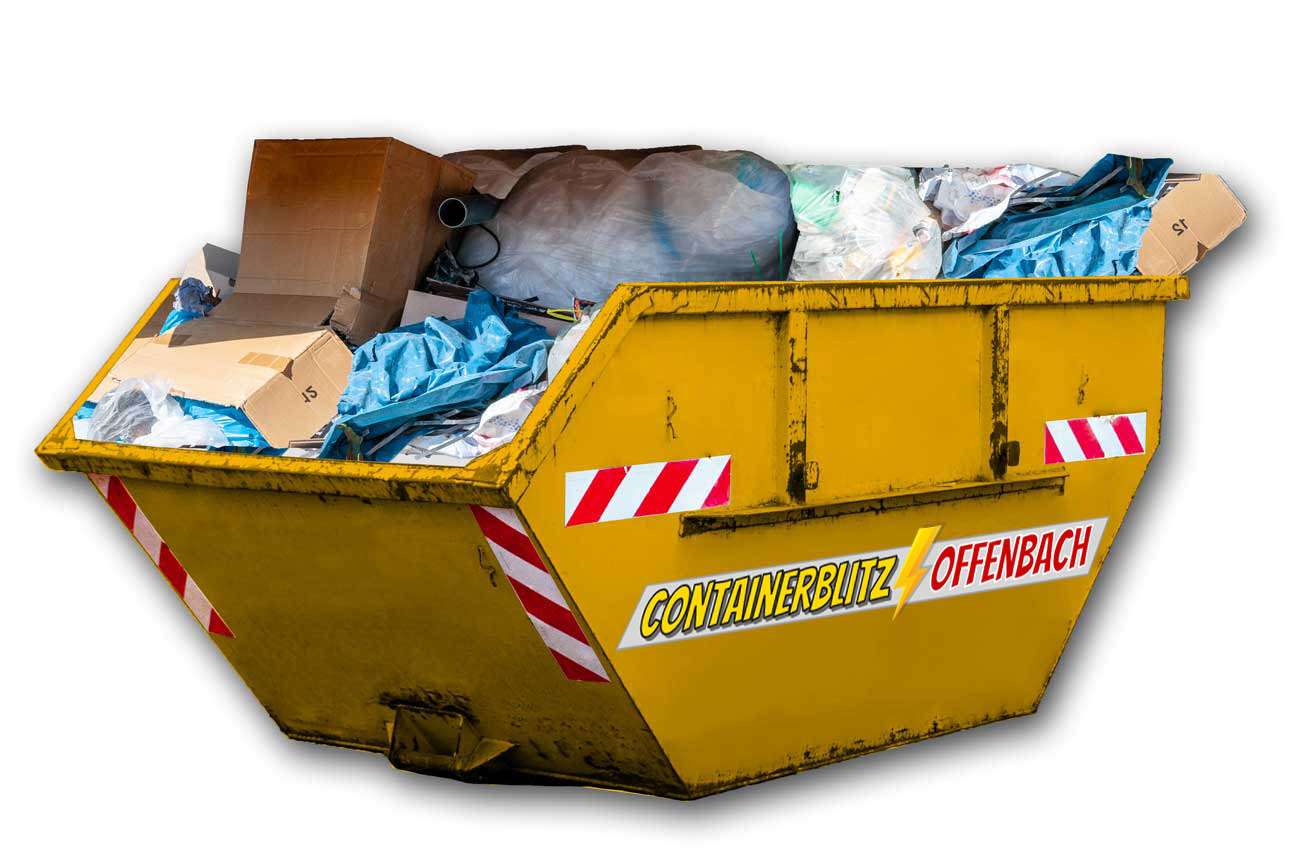 Verpackungsmüll Container inkl. günstiger Entsorgung in Offenbach und Umgebung.